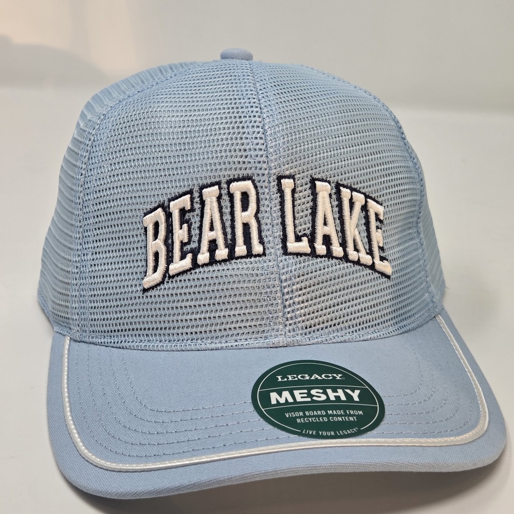 NEW Bear Lake State‎ Park Trucker Mesh Snapback Hat Cap Soft Blue Legacy Brand
